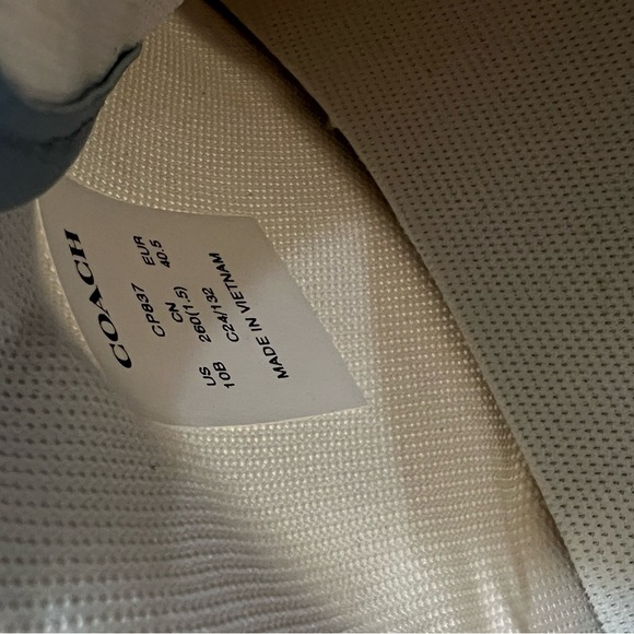 Coach Women's Blue and White Sneakers - Picture 13 of 14